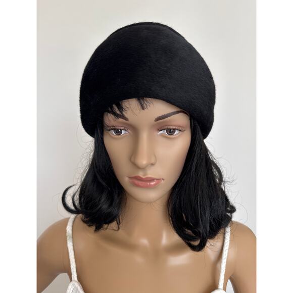 American Vintage Ennis Shop Black Hat Bow Accent body made it Italy by Brigitte main image 11